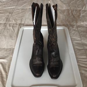 Justin leather western  boot